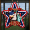 Personalized America 250th Anniversary Wood Sign – Gifts For Family Members – Land Of Liberty, Heart Of Home