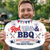 Personalized America 250th Anniversary Platter - Gifts For Family Members - Sparklers, Sauce And Freedom