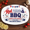 Personalized America 250th Anniversary Platter - Gifts For Family Members - Sparklers, Sauce And Freedom
