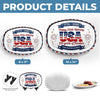 Personalized America 250th Anniversary Platter - Gifts For Family Members - Sweet Land Of Liberty