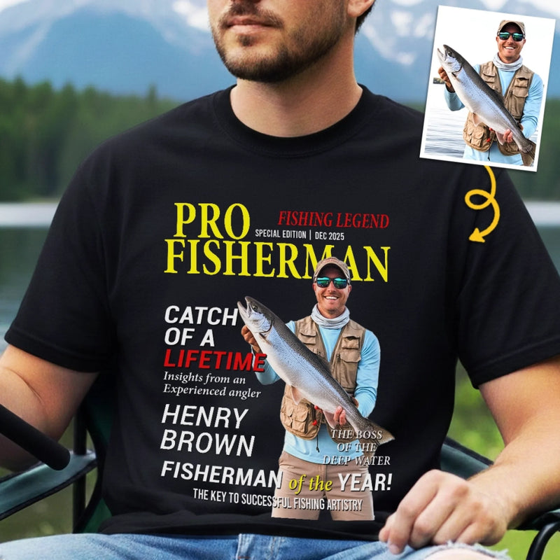 Personalized Photo Unisex T-shirt, Hoodie - Gifts For Fisherman - Living The Reel Dream