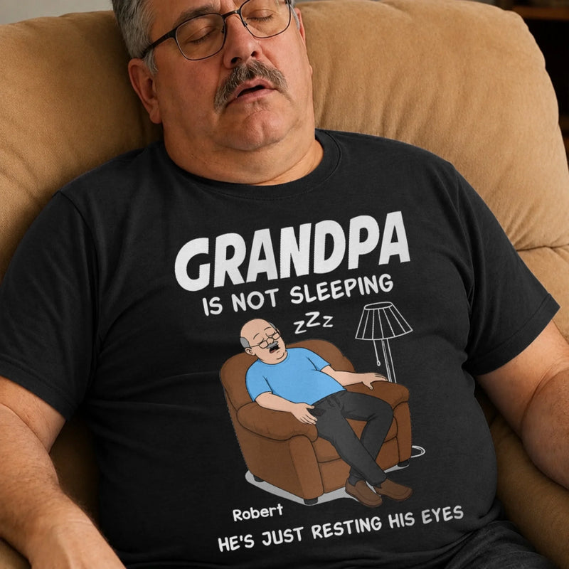 Personalized Unisex T-shirt, Hoodie - Gifts For Dad, Grandpa - The Classic Dad Nap