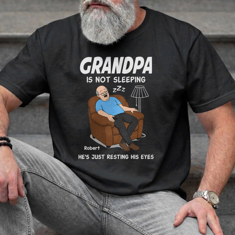 Personalized Unisex T-shirt, Hoodie - Gifts For Dad, Grandpa - The Classic Dad Nap