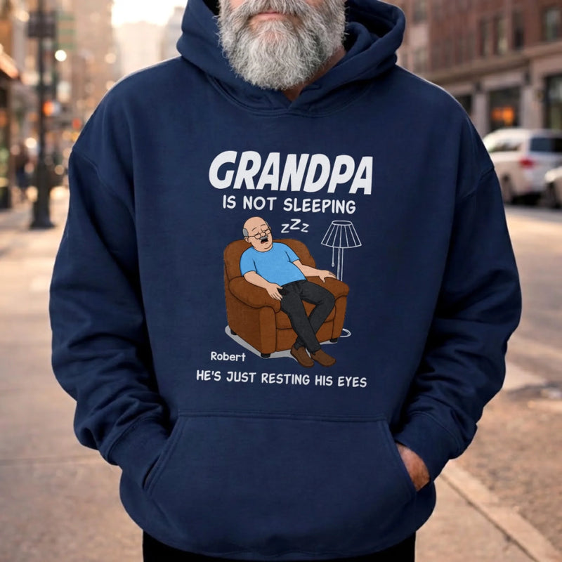 Personalized Unisex T-shirt, Hoodie - Gifts For Dad, Grandpa - The Classic Dad Nap