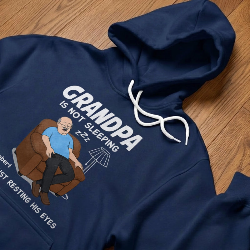 Personalized Unisex T-shirt, Hoodie - Gifts For Dad, Grandpa - The Classic Dad Nap