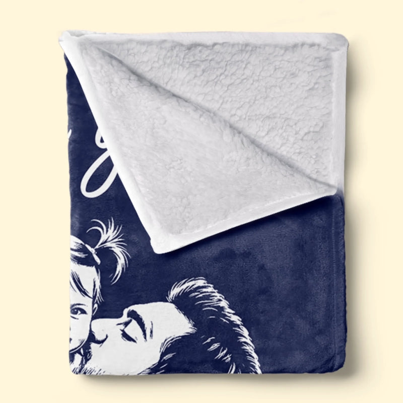 Personalized Photo Blanket - Gifts For Dad, Grandpa - Thank You For Everything, Dad