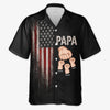 Personalized America 250th Anniversary Unisex Tropical Hawaiian Aloha Shirt - Gifts For Dad, Grandpa - Freedom Family Dad