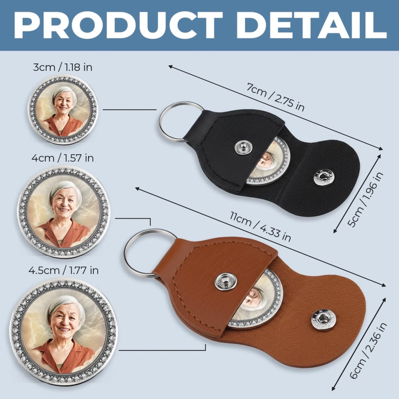 Personalized Photo Pocket Hug Token – Sympathy Gift, Memorial Gift – Forever Close, Always Missed