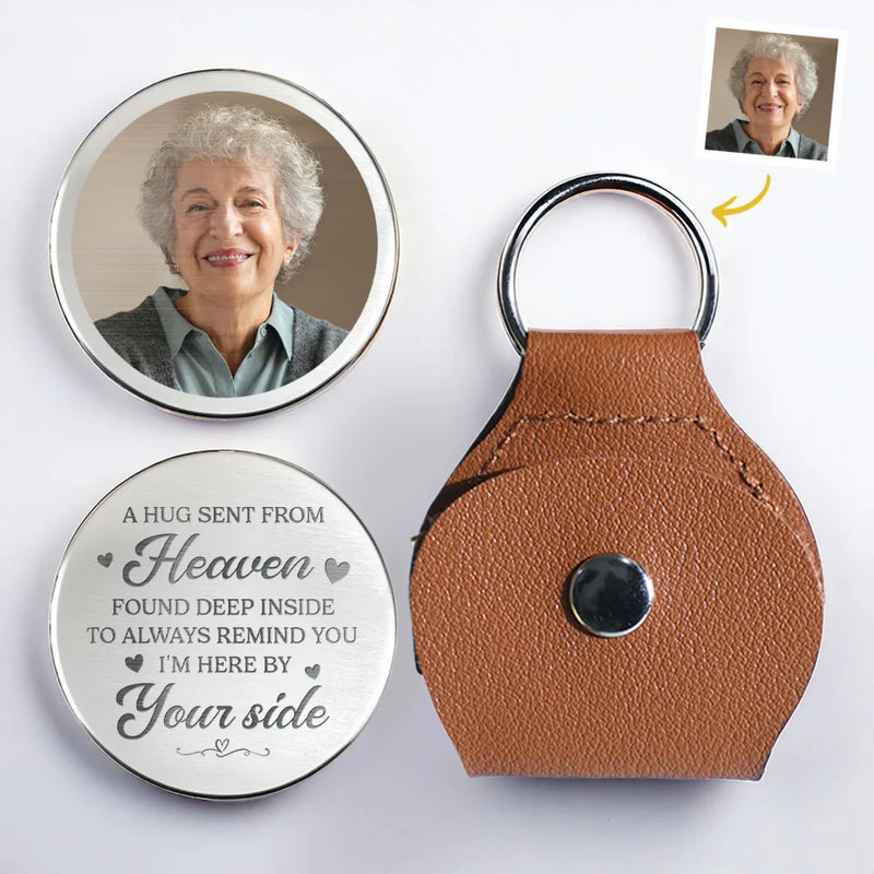 Personalized Photo Pocket Hug Token – Sympathy Gift, Memorial Gift – Sympathy Gift For Family Members