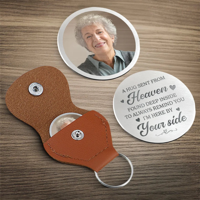 Personalized Photo Pocket Hug Token – Sympathy Gift, Memorial Gift – Sympathy Gift For Family Members