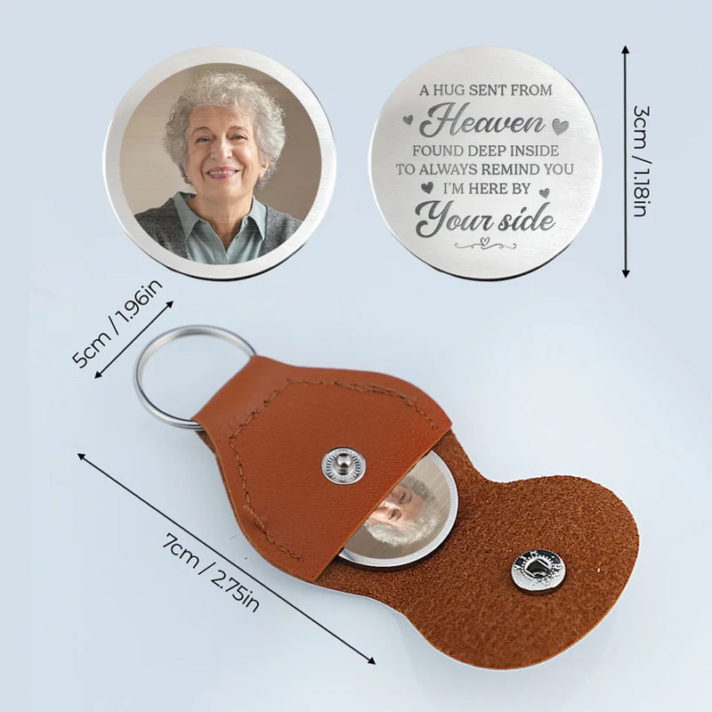 Personalized Photo Pocket Hug Token – Sympathy Gift, Memorial Gift – Sympathy Gift For Family Members