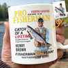 Personalized Photo Magazine Mug - Gifts For Fisherman - Hooked On A Good Day