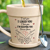 Personalized Plant Pot Ceramic Mug – Garden Gifts For Couple – A Promise Kept Forever