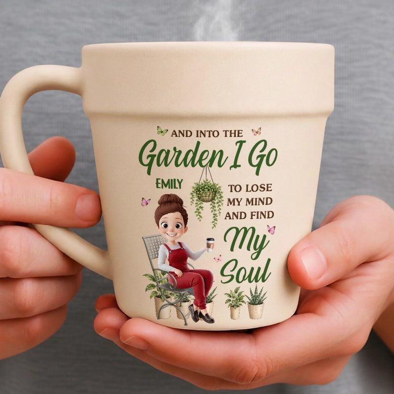 Personalized Plant Pot Ceramic Mug – Garden Gifts For Gardeners – Proud Plant Lady Energy