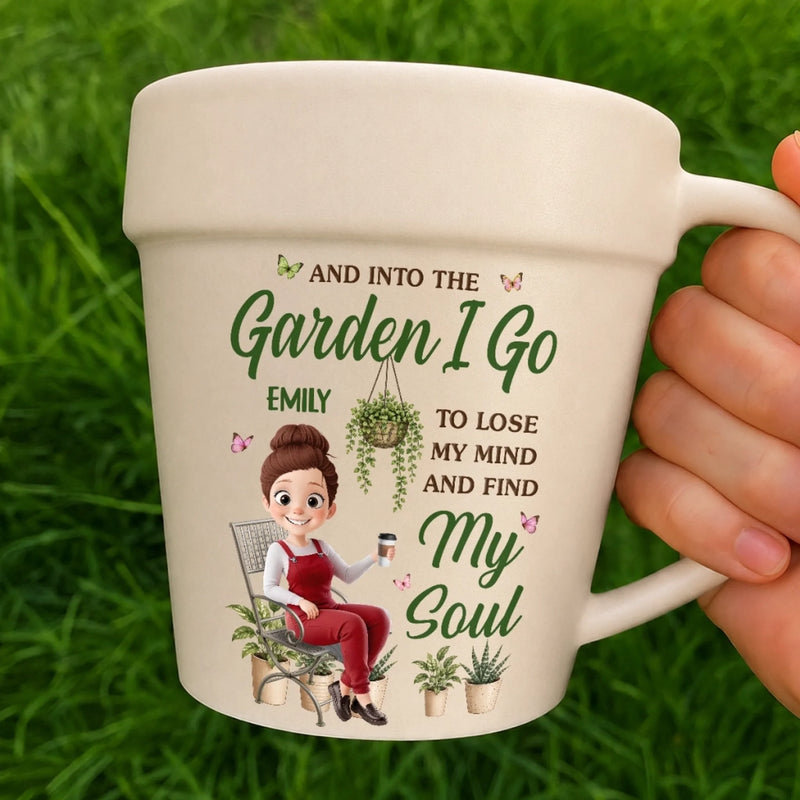 Personalized Plant Pot Ceramic Mug – Garden Gifts For Gardeners – Proud Plant Lady Energy