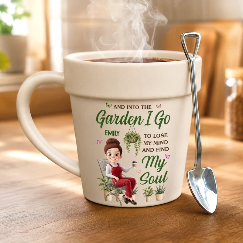 Personalized Plant Pot Ceramic Mug – Garden Gifts For Gardeners – Proud Plant Lady Energy