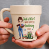 Personalized Plant Pot Ceramic Mug – Garden Gifts For Gardeners – Gardening Is My Therapy