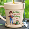Personalized Plant Pot Ceramic Mug – Garden Gifts For Gardeners – Gardening Is My Therapy