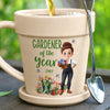 Personalized Plant Pot Ceramic Mug – Garden Gifts For Gardeners – My Happy, Blooming Sanctuary