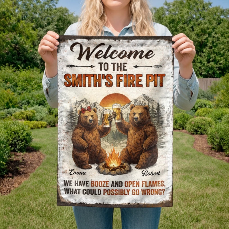 Personalized Flag – Camping Gifts For Campers, Couple – Where Love Meets The Outdoors