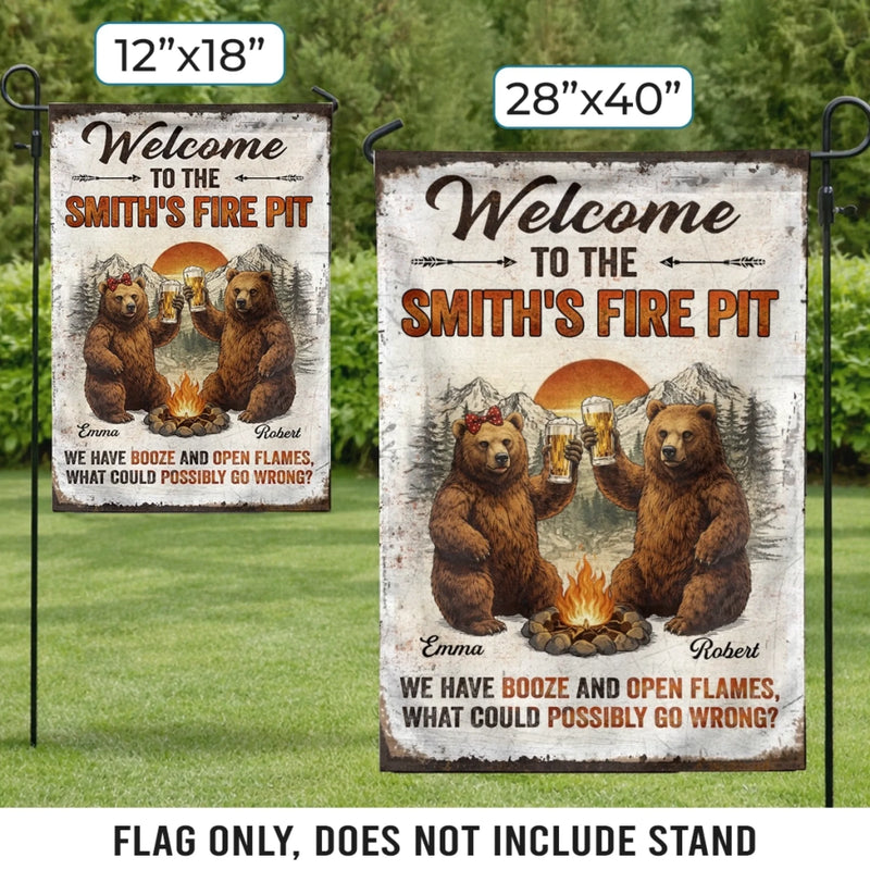 Personalized Flag – Camping Gifts For Campers, Couple – Where Love Meets The Outdoors