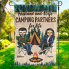 Personalized Flag – Camping Gifts For Campers, Couple – Happiness Is Camping With You