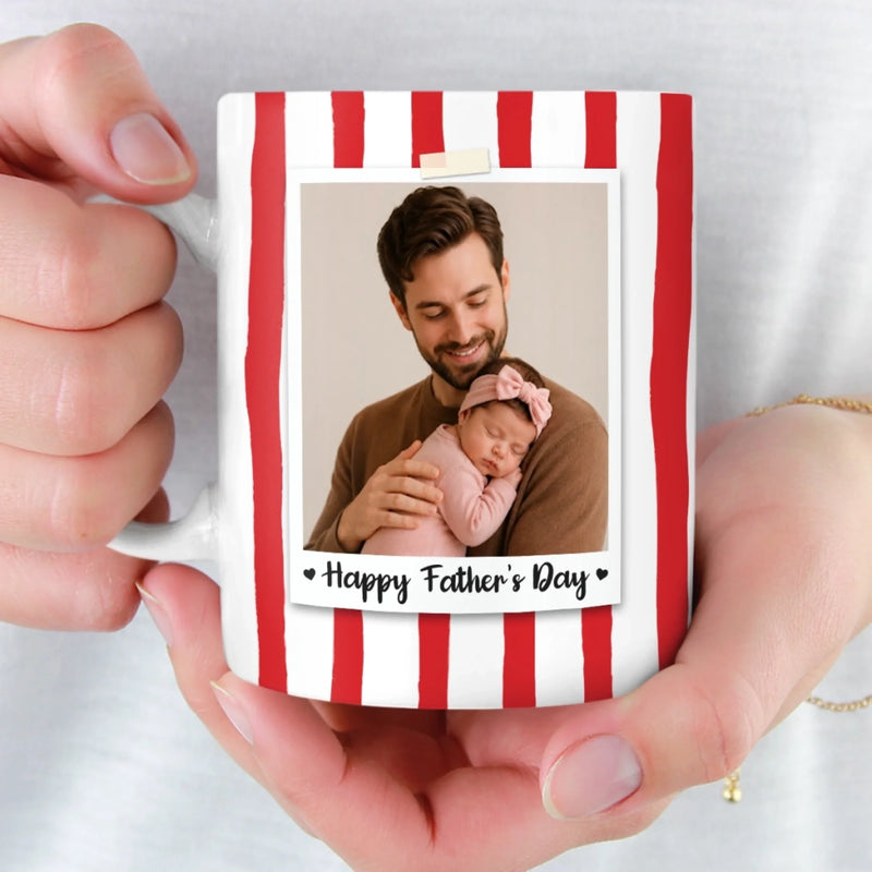 Personalized Photo Accent Mug – Gifts For Dad, Grandpa – Capturing His Proudest Moments