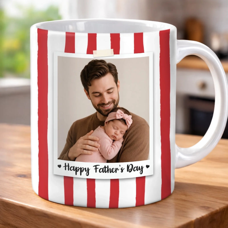 Personalized Photo Accent Mug – Gifts For Dad, Grandpa – Capturing His Proudest Moments