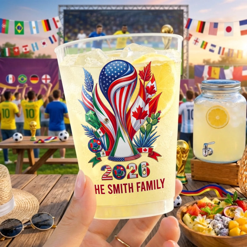 Personalized Party Cups – Gifts For Soccer Lovers, Sports Fans, Sports Lovers – Good Times, Great Matches