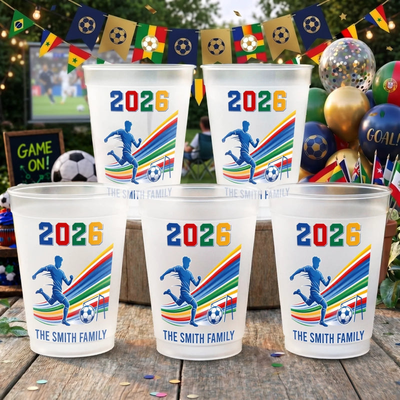Personalized Party Cups – Gifts For Soccer Lovers, Sports Fans, Sports Lovers – Fuelling The Football Fever