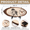 Personalized Photo Rustic Wooden Clock - Gifts For Couple - Their Favorite Moment, Always On Time