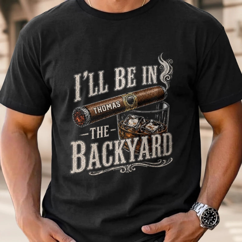 Personalized Unisex T-shirt, Hoodie - Gifts For Dad, Grandpa - My Office Is In The Backyard