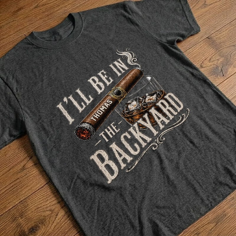 Personalized Unisex T-shirt, Hoodie - Gifts For Dad, Grandpa - My Office Is In The Backyard