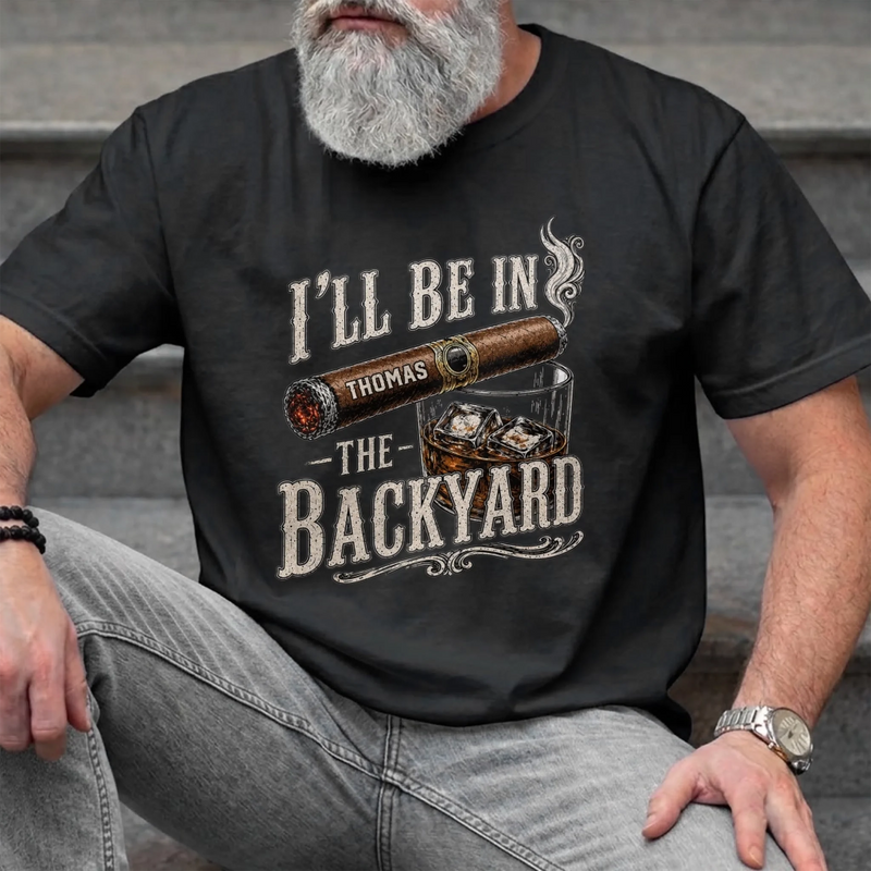 Personalized Unisex T-shirt, Hoodie - Gifts For Dad, Grandpa - My Office Is In The Backyard