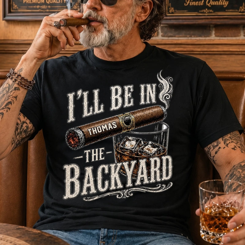 Personalized Unisex T-shirt, Hoodie - Gifts For Dad, Grandpa - My Office Is In The Backyard