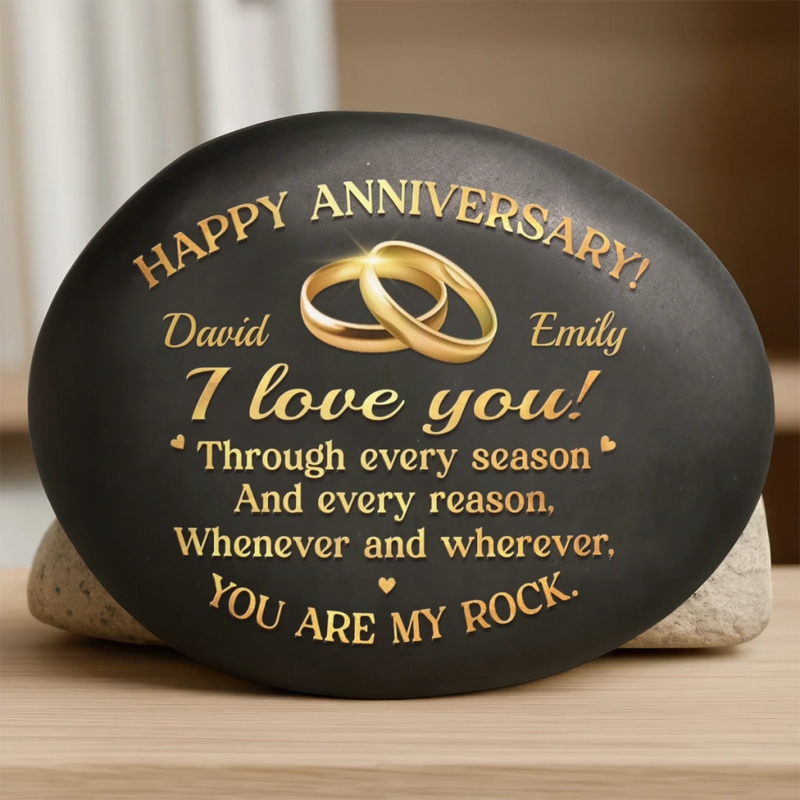 Personalized Printed Rock - Gifts For Couple - Still Rocking This Love Story