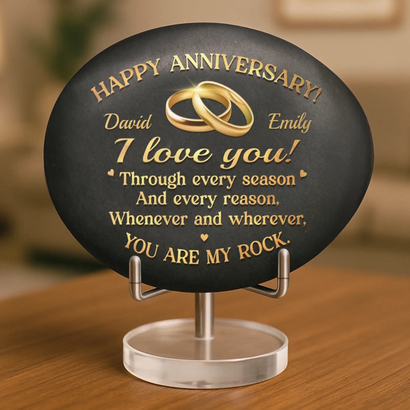 Personalized Printed Rock - Gifts For Couple - Still Rocking This Love Story