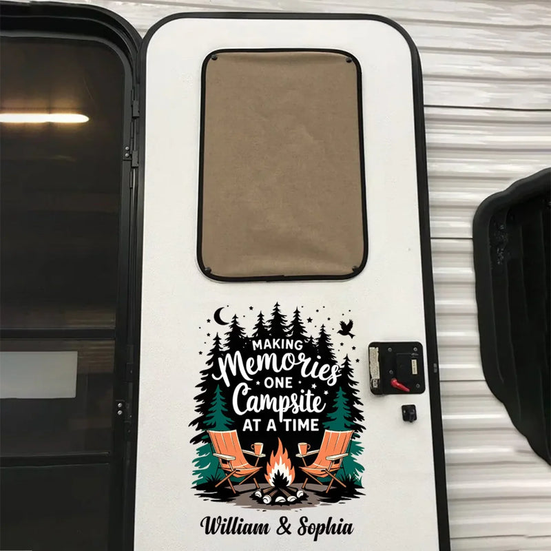 Personalized RV Decal - Gift For Campers - Making Memories One Campsite At A Time