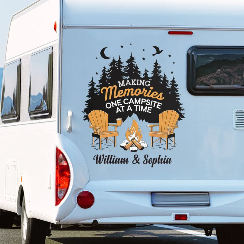 Personalized RV Decal - Gift For Campers - Where The Fire Glows, The Soul Knows