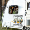 Personalized RV Decal - Gift For Campers - Born To Camp, Forced To Work