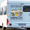 Personalized RV Decal - Gift For Campers - Born To Camp, Forced To Work