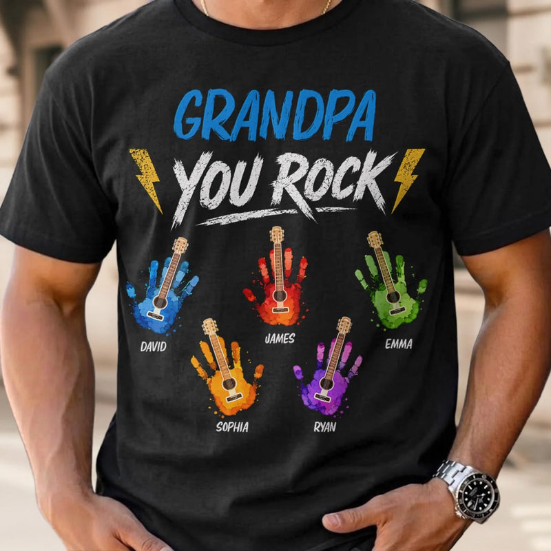 Personalized Unisex T-shirt, Hoodie - Gifts For Dad, Grandpa - Rocking The Dad Life