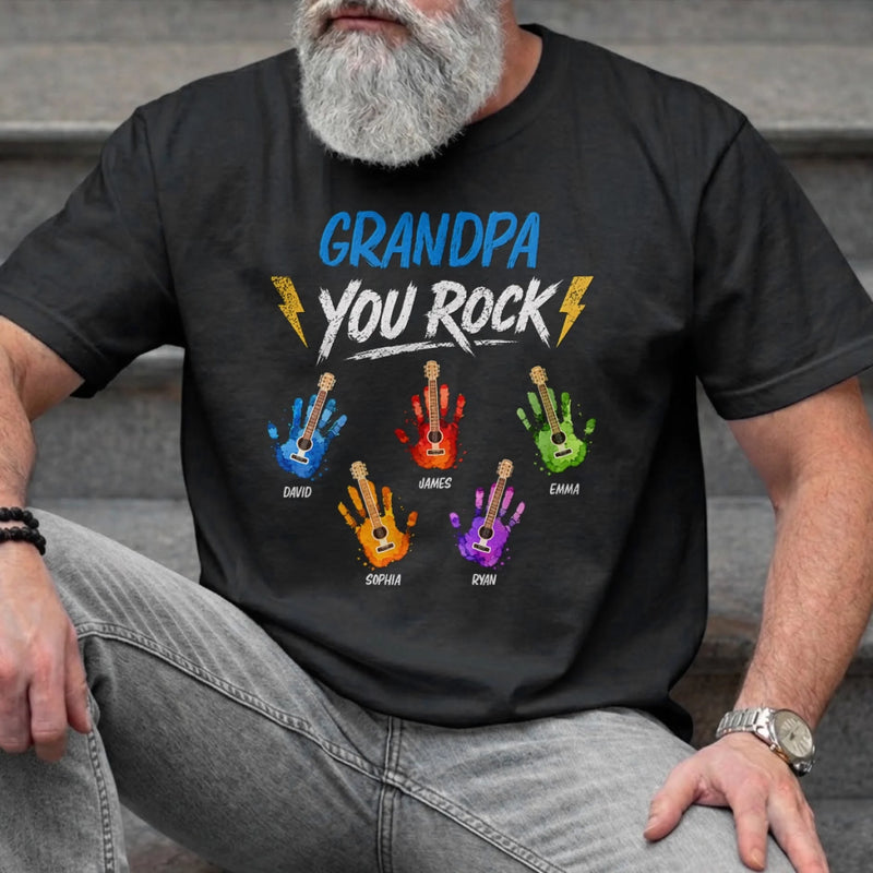 Personalized Unisex T-shirt, Hoodie - Gifts For Dad, Grandpa - Rocking The Dad Life