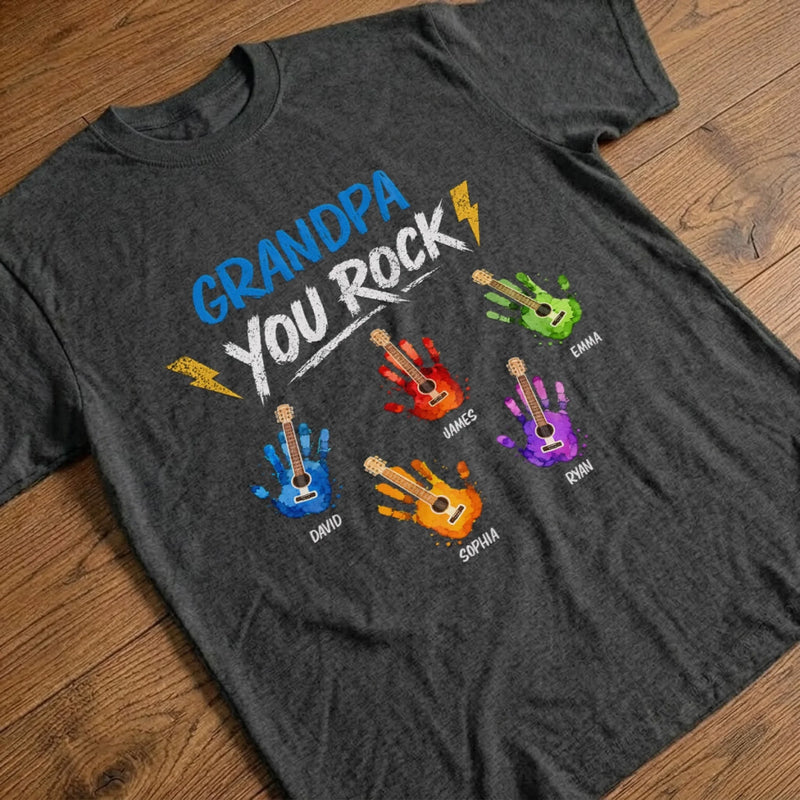 Personalized Unisex T-shirt, Hoodie - Gifts For Dad, Grandpa - Rocking The Dad Life