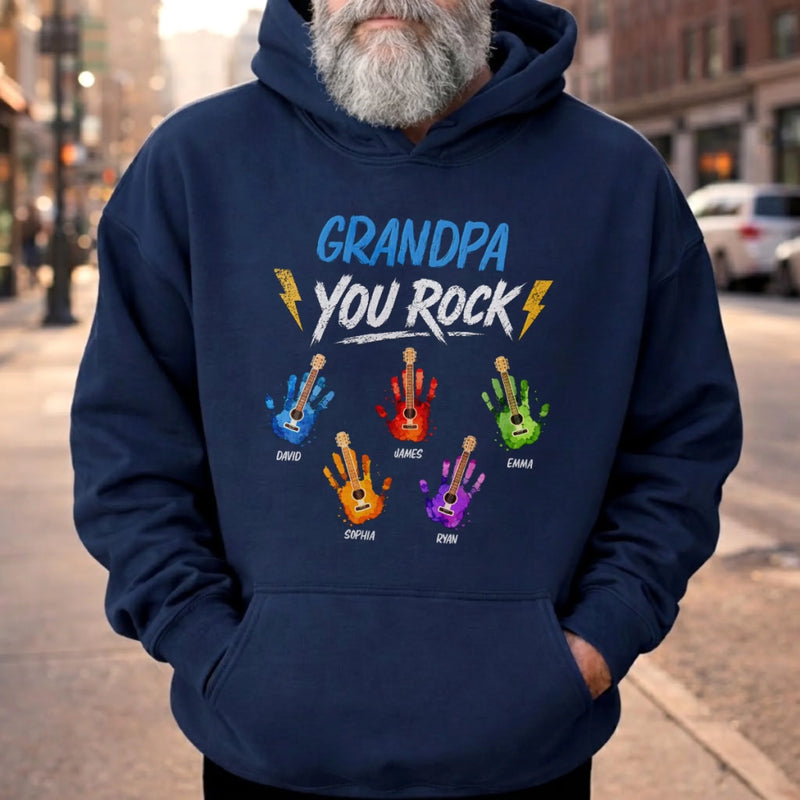Personalized Unisex T-shirt, Hoodie - Gifts For Dad, Grandpa - Rocking The Dad Life