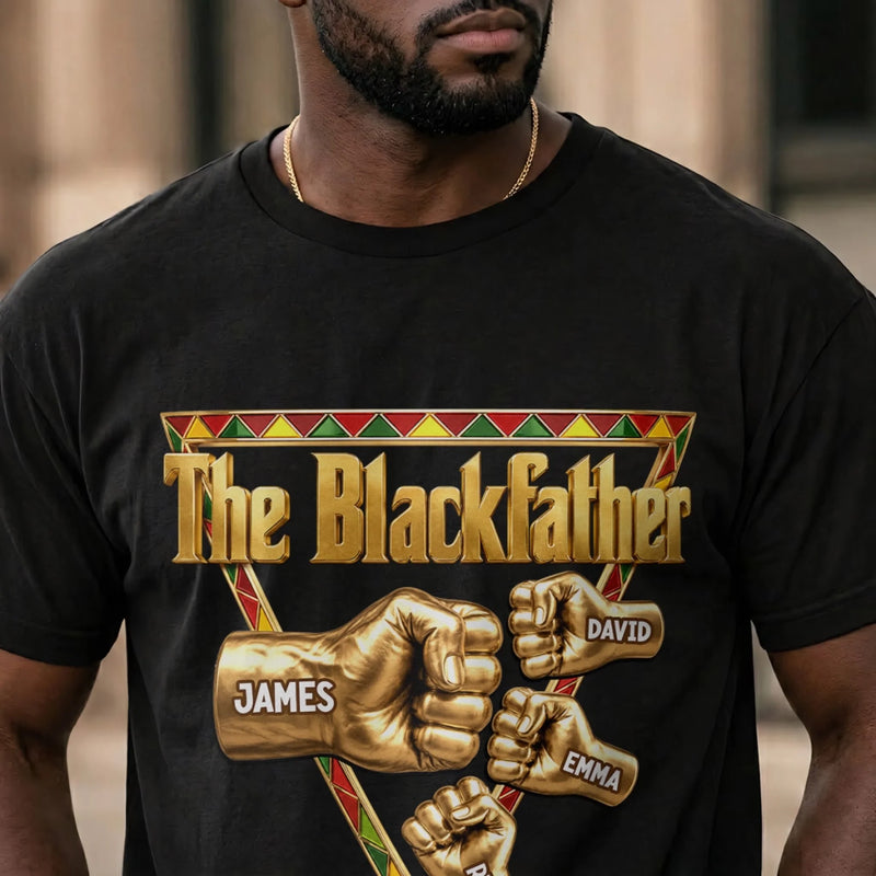 Personalized Unisex T-shirt, Hoodie - Gifts For Dad, Grandpa - The Blackfather