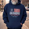Personalized Unisex T-shirt, Hoodie - Gifts For Grandpa - Patriotic Stars Proud Legacy