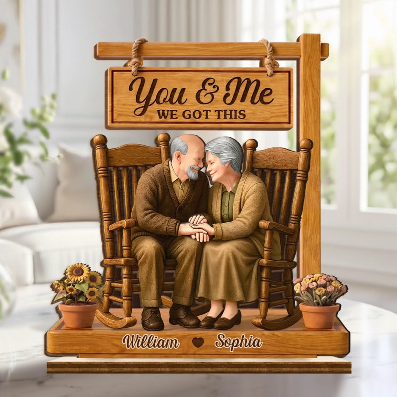 Personalized 2-Layered Wooden Plaque - Gifts For Couple - Our Lifetime Of Love
