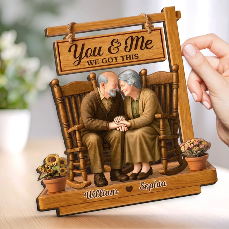 Personalized 2-Layered Wooden Plaque - Gifts For Couple - Our Lifetime Of Love