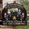 Personalized Shaped Wood Sign - Gifts For Camping Lovers - Camp, Chill, Repeat